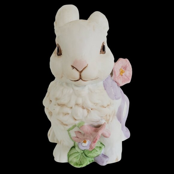Enesco Bunny Rabbit Wind Up Figurine Musical Oh What a Beautiful Morning Taiwan - Picture 4 of 10
